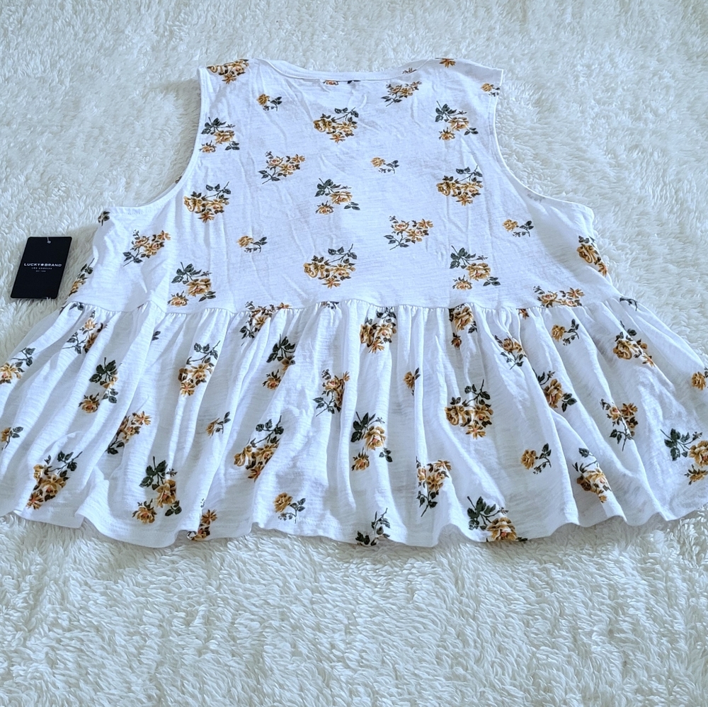 ✨️HP✨️ Lucky🍀 Brand Floral💐 Sleeveless Top - NWT - Picture 13 of 15